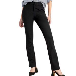Old Navy High-Waisted Pixie Flare Pants Black Jack Sz 2 Secret Smooth Pockets